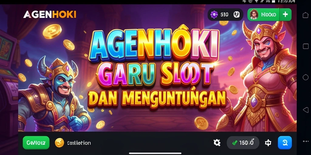 Screenshot gameplay AGENHOKI menampilkan mesin slot yang menakjubkan dan interaktif.