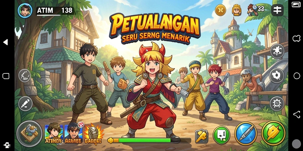 Tampilan screenshot dari gameplay menegangkan di ATM138.