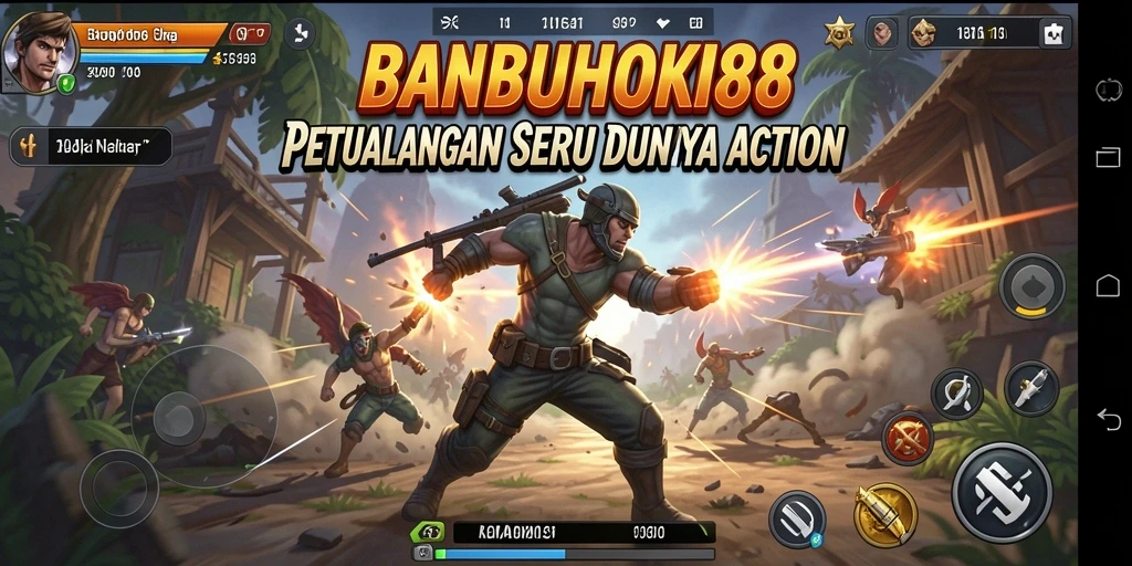 Tampilan gameplay seru BANBUHOKI88 dengan aksi yang mendebarkan.
