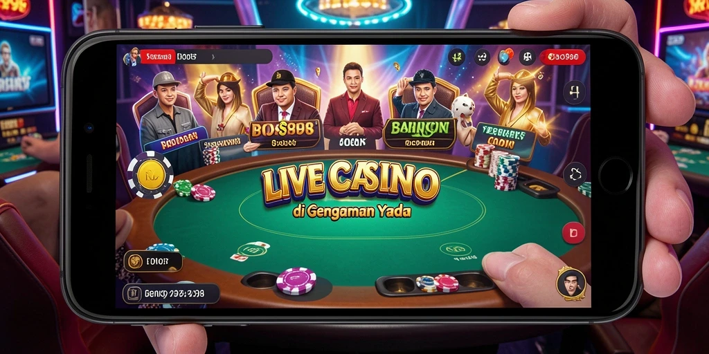 Tampilan gameplay Live Casino BOS898 yang menarik dan interaktif.