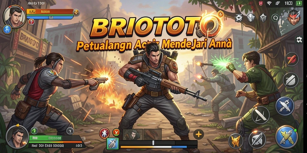 Tampilan gameplay BRIOTOTO yang penuh aksi dan seru.