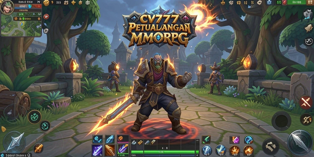 Screenshot gameplay CV777 dengan aksi seru di dunia MMORPG.