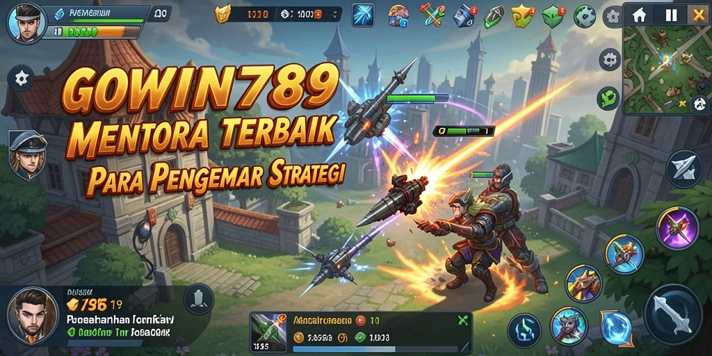 Screenshot GOWIN789 menunjukkan permainan Tower Defense yang seru dan penuh strategi.