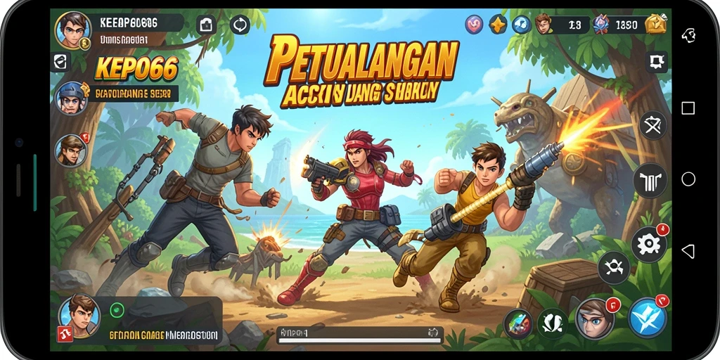 Tampilan gameplay KEPO66 yang penuh aksi dan tantangan.