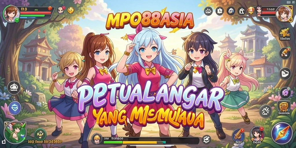 Screenshot gameplay MPO88ASIA menampilkan aksi karakter anime yang mendebarkan.