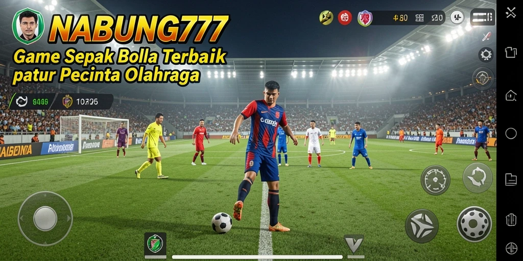 Tampilan gameplay NABUNG77 menampilkan aksi sepenuhnya di lapangan.