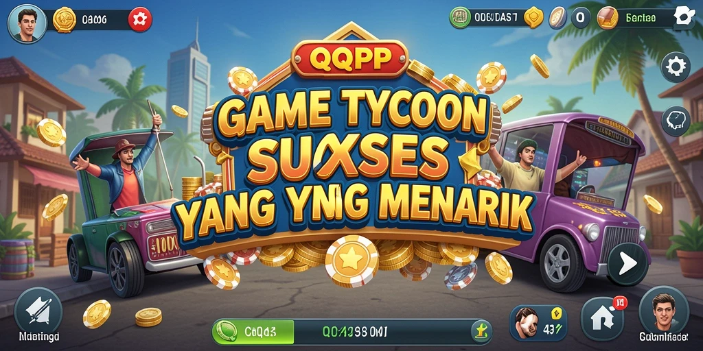 Tangkapan layar menunjukkan gameplay menarik dari QQRP sebagai game Tycoon.